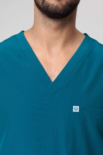 Bluza medyczna męska Uniforms World 309TS™ Louis karaibski błękit-2