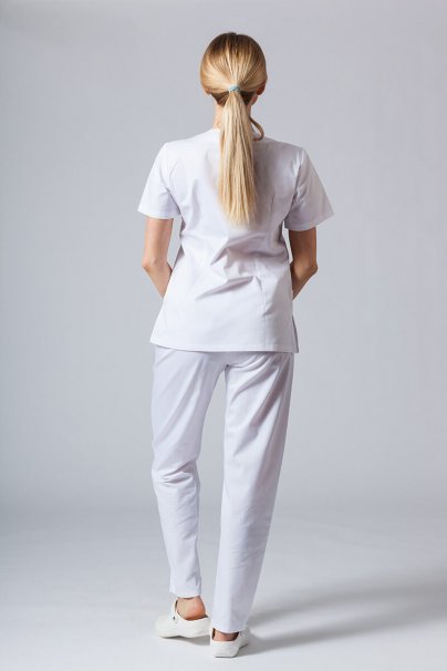 Komplet medyczny Sunrise Uniforms biały (z bluzą taliowaną)-3
