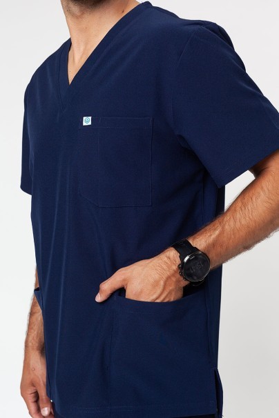Bluza medyczna męska Uniforms World 309TS™ Louis ciemny granat-2