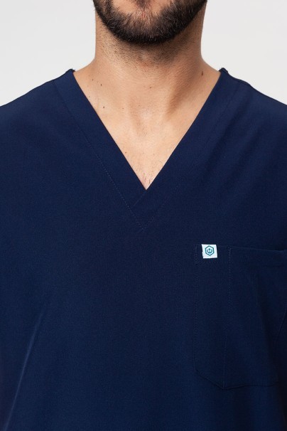 Bluza medyczna męska Uniforms World 309TS™ Louis ciemny granat-3