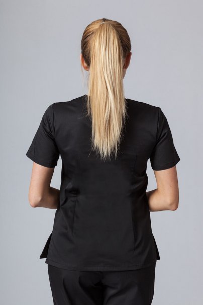 Komplet medyczny Sunrise Uniforms czarny (z bluzą taliowaną)-3
