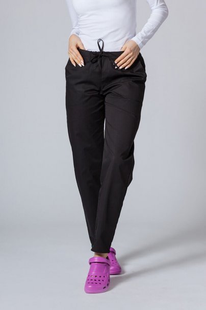Komplet medyczny damski Sunrise Uniforms Basic Classic (bluza Light, spodnie Regular) czarny-6