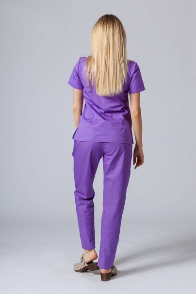 Komplet medyczny damski Sunrise Uniforms Basic Classic (bluza Light, spodnie Regular) fioletowy-2