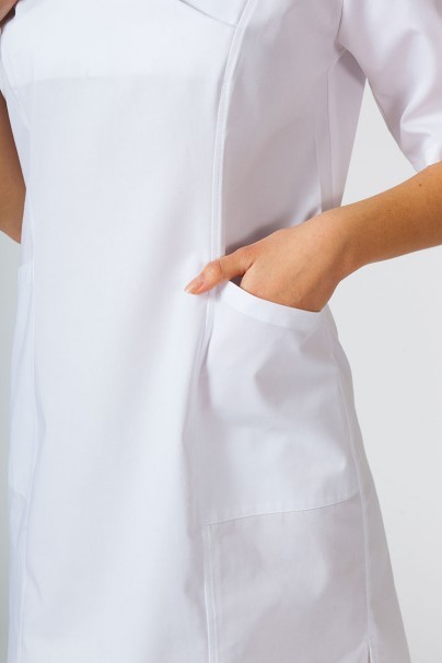 Sukienka medyczna damska klasyczna Sunrise Uniforms biała-3
