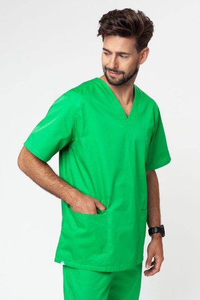 Komplet medyczny męski Sunrise Uniforms Basic Classic (bluza Standard, spodnie Regular) jabłkowa zieleń-2