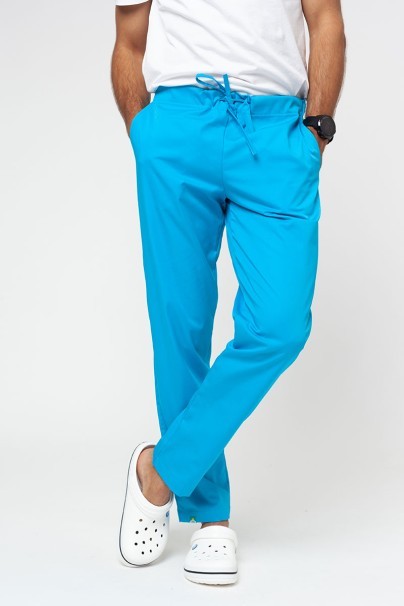 Komplet medyczny męski Sunrise Uniforms Basic Classic (bluza Standard, spodnie Regular) turkusowy-7