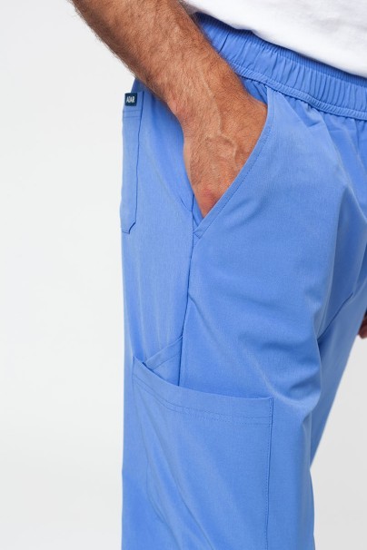 Spodnie medyczne męskie Adar Slim Leg Cargo klasyczny błękit-4