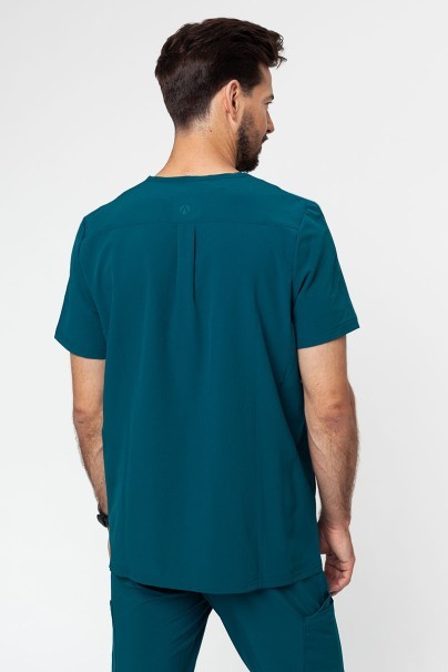 Bluza medyczna męska Adar Modern butelkowa zieleń-2