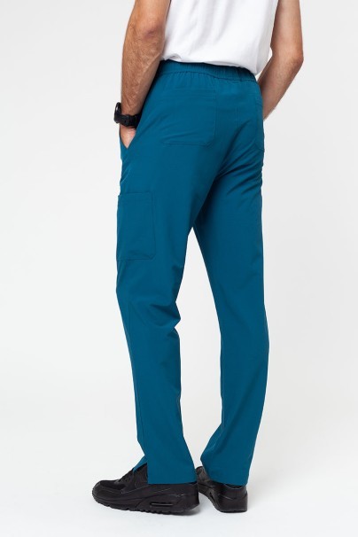 Spodnie medyczne męskie Adar Slim Leg Cargo karaibski błękit-2