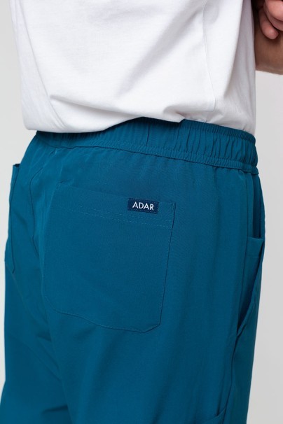 Spodnie medyczne męskie Adar Slim Leg Cargo karaibski błękit-5