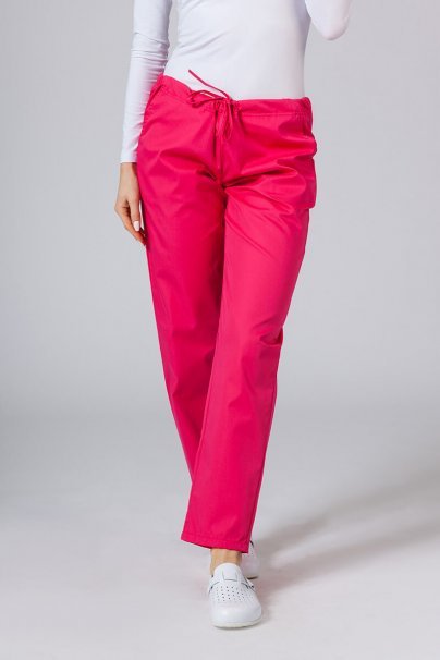 Komplet medyczny damski Sunrise Uniforms Basic Classic (bluza Light, spodnie Regular) malinowy-5