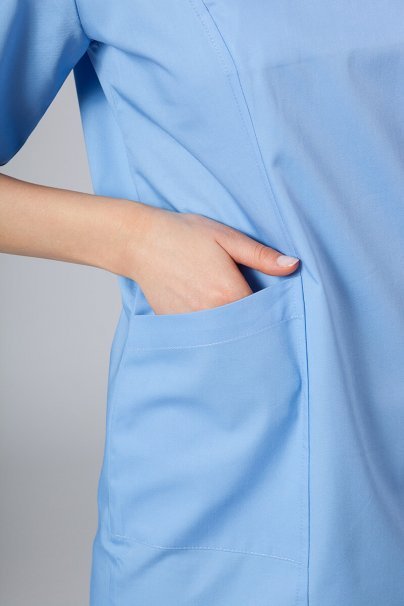 Sukienka medyczna damska klasyczna Sunrise Uniforms niebieska-4