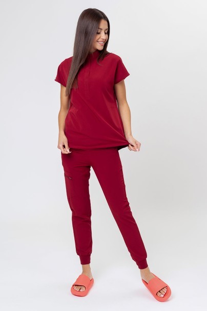 Bluza medyczna damska Uniforms World 518GTK™ Avant burgundowa-7