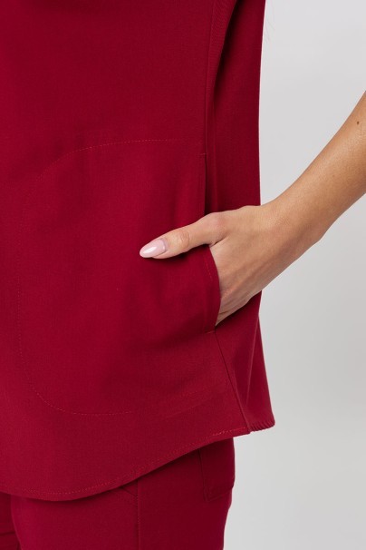 Bluza medyczna damska Uniforms World 518GTK™ Avant On-Shift burgundowa-3