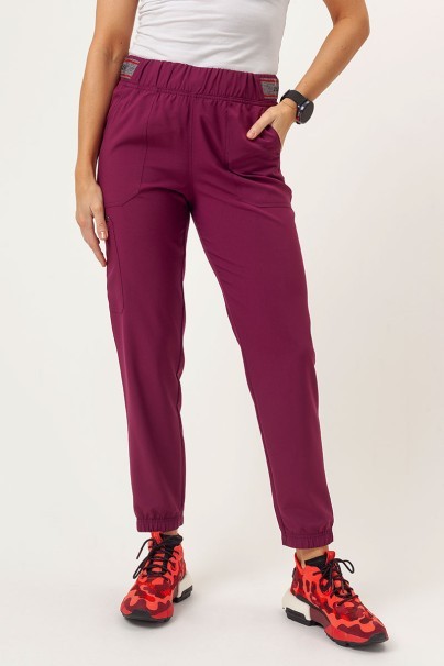 Komplet medyczny damski Dickies EDS NXT (bluza V-neck, spodnie Jogger) wiśniowy-9