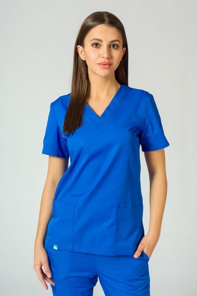 Komplet medyczny damski Sunrise Uniforms Basic Jogger (bluza Light, spodnie Easy) królewski granat-2
