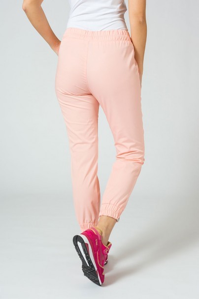 Spodnie medyczne damskie Sunrise Uniforms Easy jogger łososiowe-2