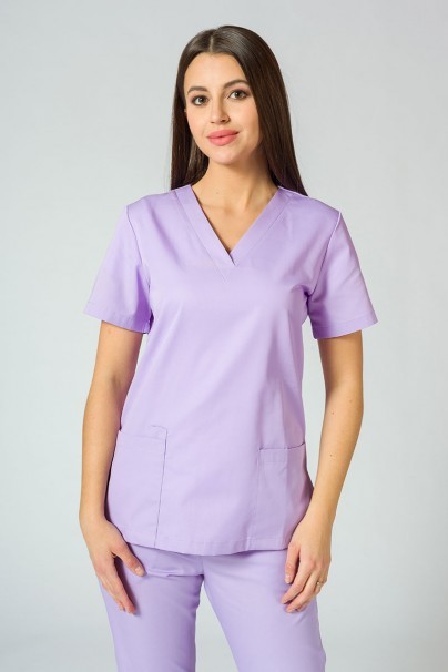 Komplet medyczny damski Sunrise Uniforms Basic Jogger (bluza Light, spodnie Easy) lawendowy-3