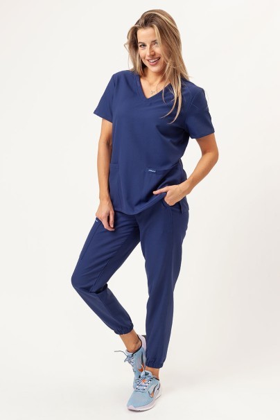Bluza medyczna damska Cherokee Ultra V-neck Top ciemny granat-4
