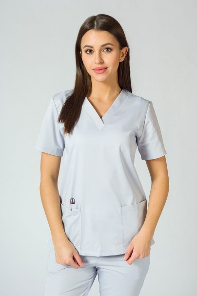 Komplet medyczny damski Sunrise Uniforms Basic Jogger (bluza Light, spodnie Easy) popielaty-2