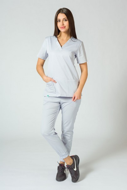 Spodnie medyczne damskie Sunrise Uniforms Easy jogger popielate-3