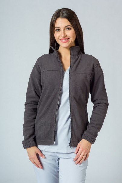 Bluza polarowa damska Malfini Fleece Jacket stalowa-2