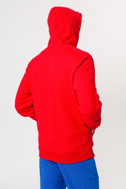 Bluza dresowa męska z kapturem Malfini Trendy Zipper czerwona-2