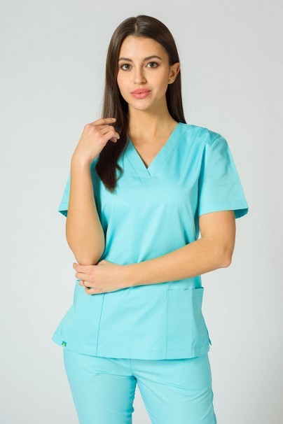 Komplet medyczny damski Sunrise Uniforms Basic Jogger (bluza Light, spodnie Easy) aqua-2