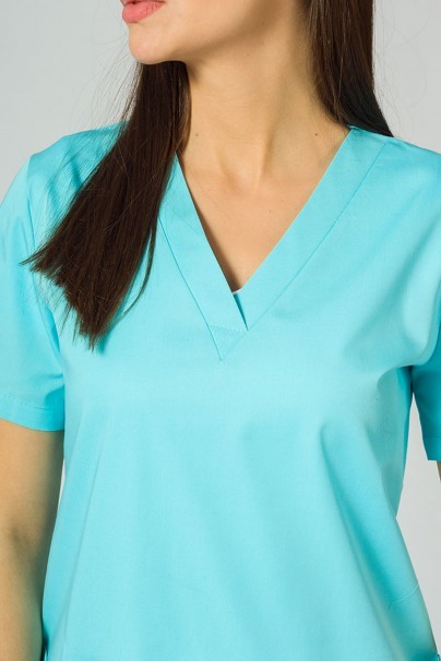 Komplet medyczny damski Sunrise Uniforms Basic Jogger (bluza Light, spodnie Easy) aqua-4