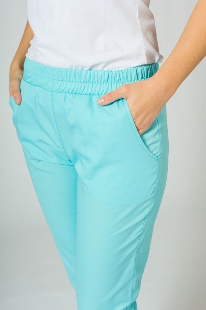 Spodnie medyczne damskie Sunrise Uniforms Easy jogger aqua-2