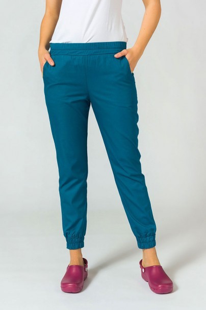 Komplet medyczny damski Sunrise Uniforms Basic Jogger (bluza Light, spodnie Easy) karaibski błękit-5
