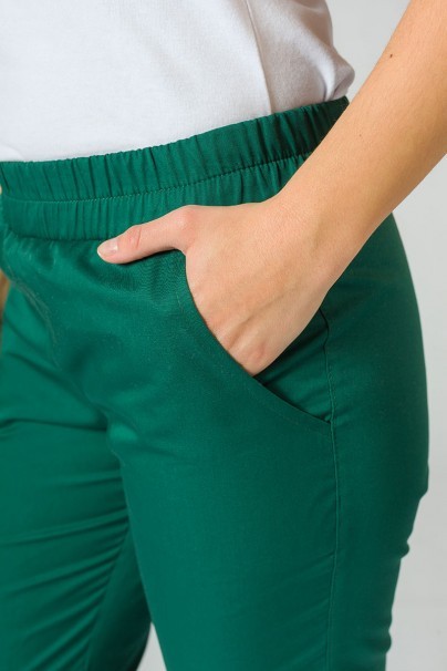Spodnie medyczne damskie Sunrise Uniforms Easy jogger butelkowa zieleń-6