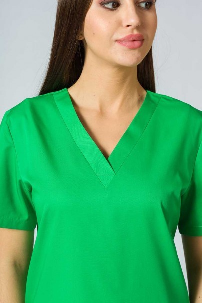 Bluza medyczna damska Sunrise Uniforms jabłkowa zieleń taliowana-2