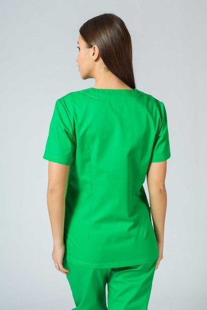 Bluza medyczna damska Sunrise Uniforms jabłkowa zieleń taliowana-1