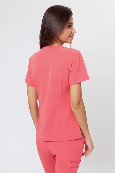 Bluza medyczna damska Sunrise Uniforms Premium Joy koralowa-2