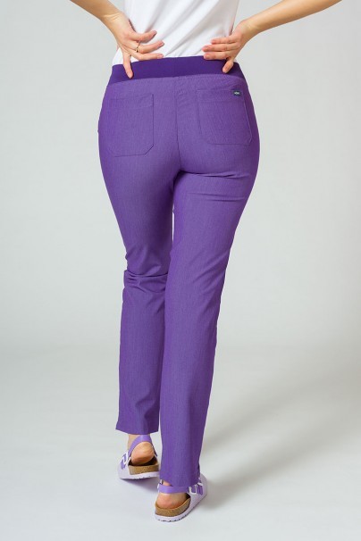 Spodnie damskie Adar Uniforms Leg Yoga fioletowe-2