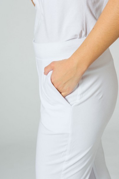 Spodnie damskie dresowe Malfini Leisure białe-2