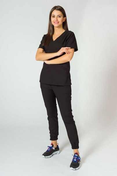 Bluza medyczna Sunrise Uniforms Premium Joy czarna-1