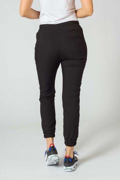 Spodnie medyczne damskie Sunrise Uniforms Premium Chill jogger czarne-1