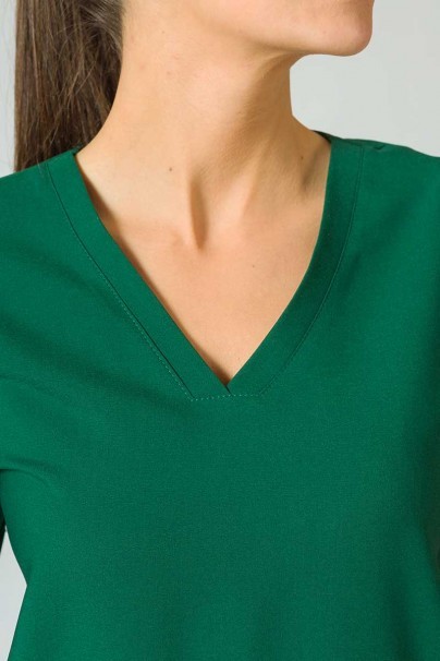 Bluza medyczna Sunrise Uniforms Premium Joy butelkowa zieleń-6