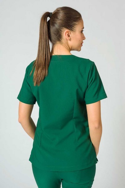 Bluza medyczna Sunrise Uniforms Premium Joy butelkowa zieleń-5