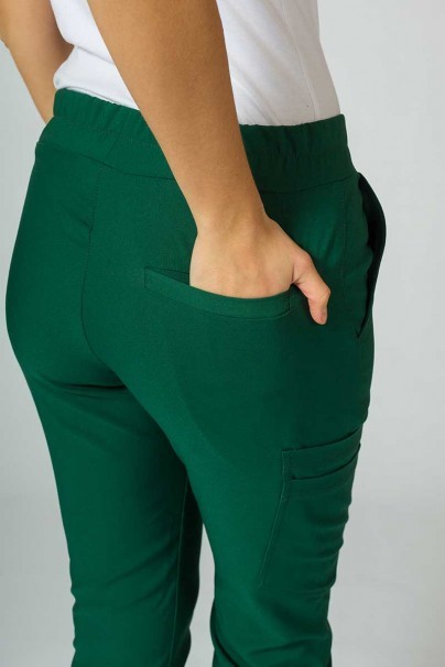 Spodnie medyczne damskie Sunrise Uniforms Premium Chill jogger butelkowa zieleń-7