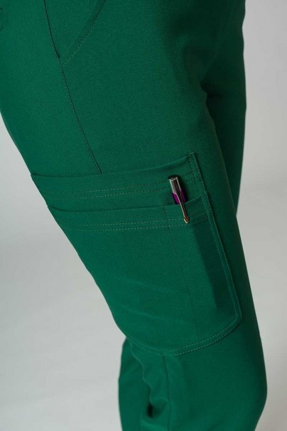 Spodnie medyczne damskie Sunrise Uniforms Premium Chill jogger butelkowa zieleń-6