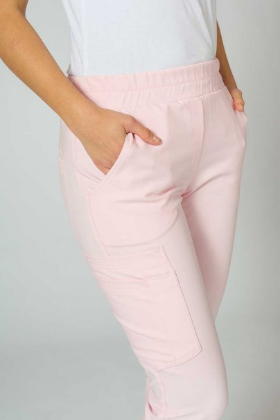 Spodnie medyczne damskie Sunrise Uniforms Premium Chill jogger pastelowy róż-5