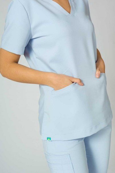 Bluza medyczna damska Sunrise Uniforms Premium Joy błękitna-8