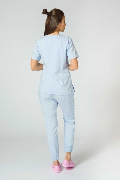 Bluza medyczna damska Sunrise Uniforms Premium Joy błękitna-2