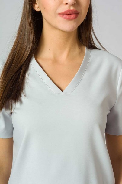 Bluza medyczna damska Sunrise Uniforms Premium Joy popielata-4