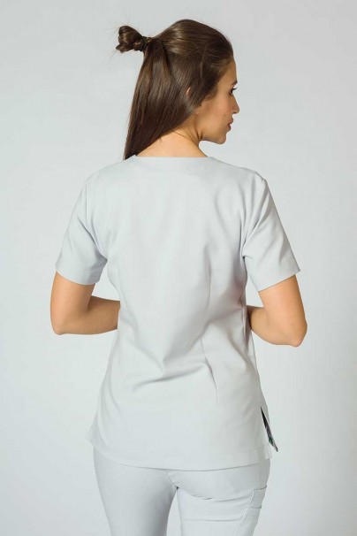 Bluza medyczna damska Sunrise Uniforms Premium Joy popielata-2