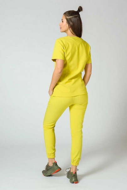 Bluza medyczna damska Sunrise Uniforms Premium Joy żółta-4