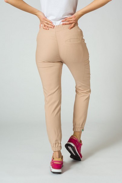 Spodnie damskie Sunrise Uniforms Premium Chill jogger beżowe-1